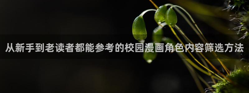 羞羞漫画网页版：从新手到老读者都能参考的校园漫画角色内容筛选方法